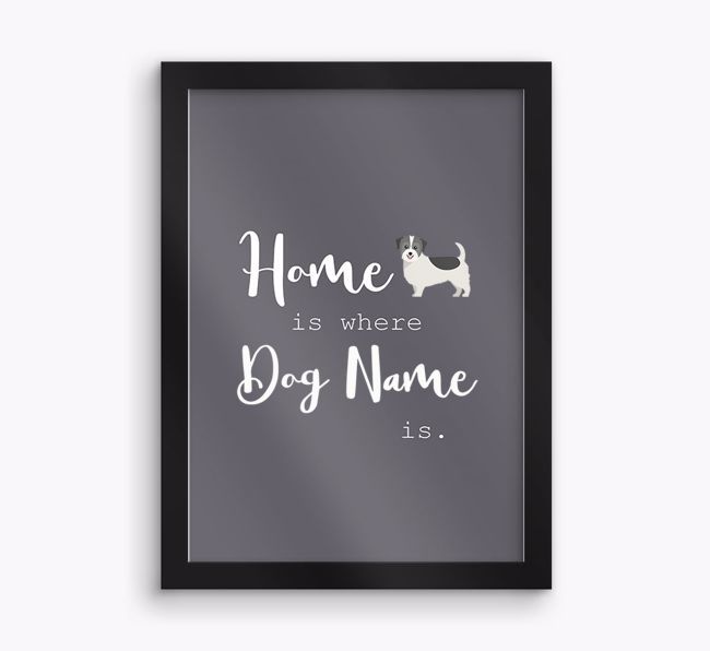 'Home Is Where' Print with {breedFullName} Icon